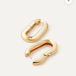 Jenny Bird Mega U Link Earrings in Gold